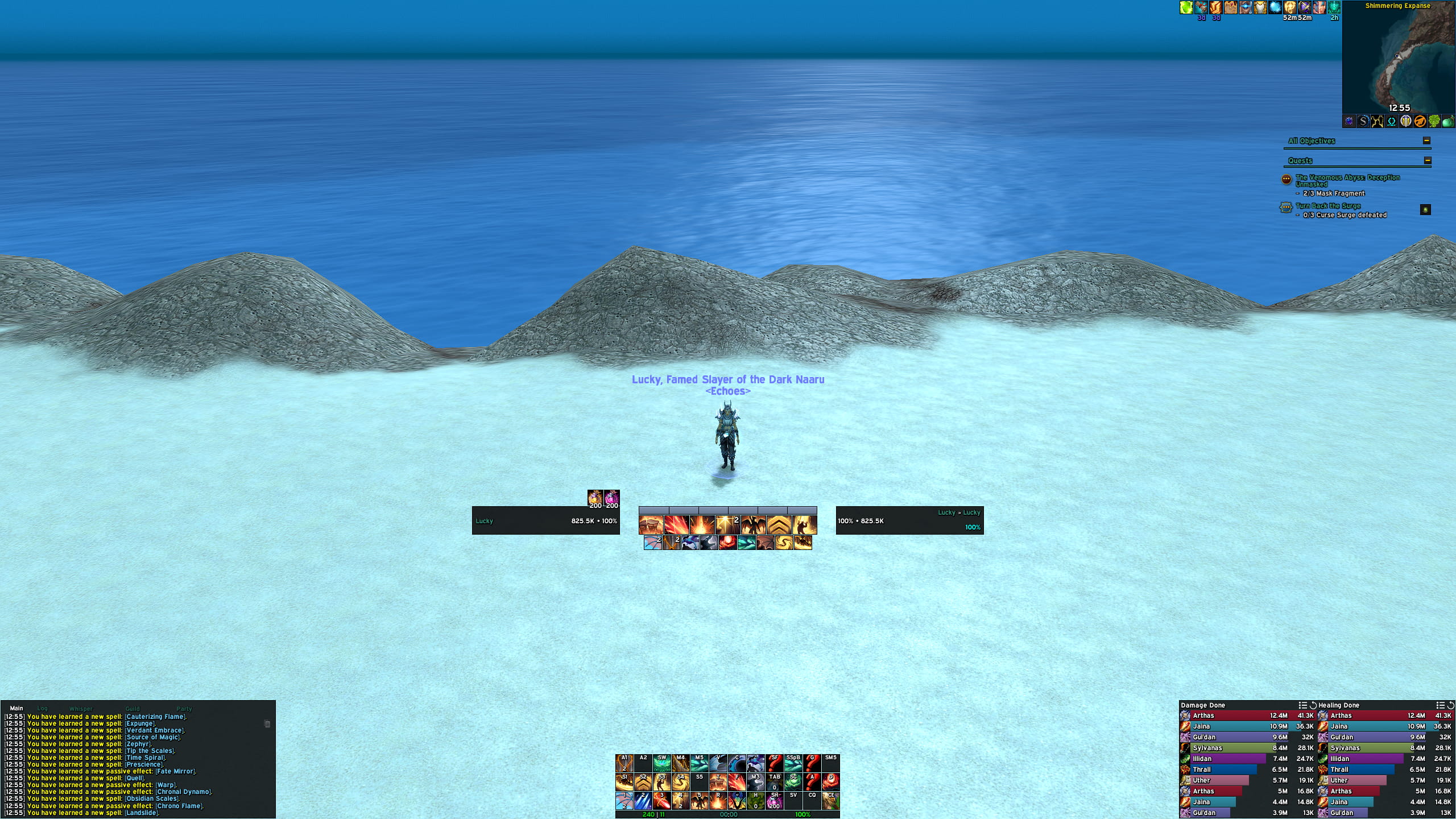 LuckyoneUI main layout for DPS and tanks